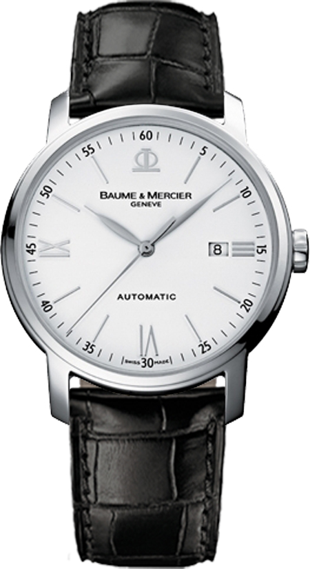 Baume & Mercier 8592 Classima Automatische Lederarmbanduhr für Herren