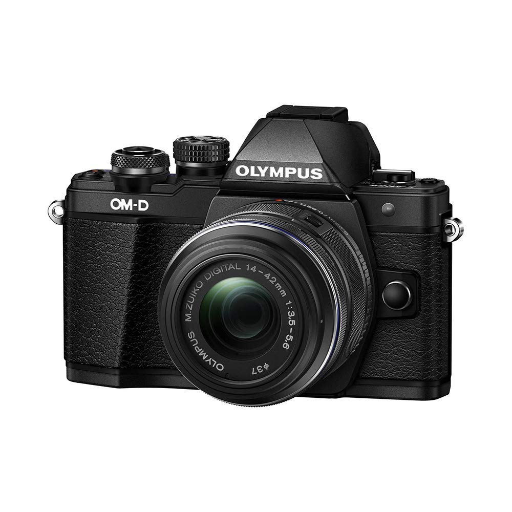 Olympus OM-D E-M10 Mark II spiegellose Digitalkamera mit 14-42 mm II R-Objektiv (schwarz)