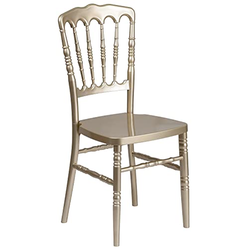 Flash Furniture Stapelbarer Napoleon-Stuhl aus Kunstharz der HERCULES-Serie