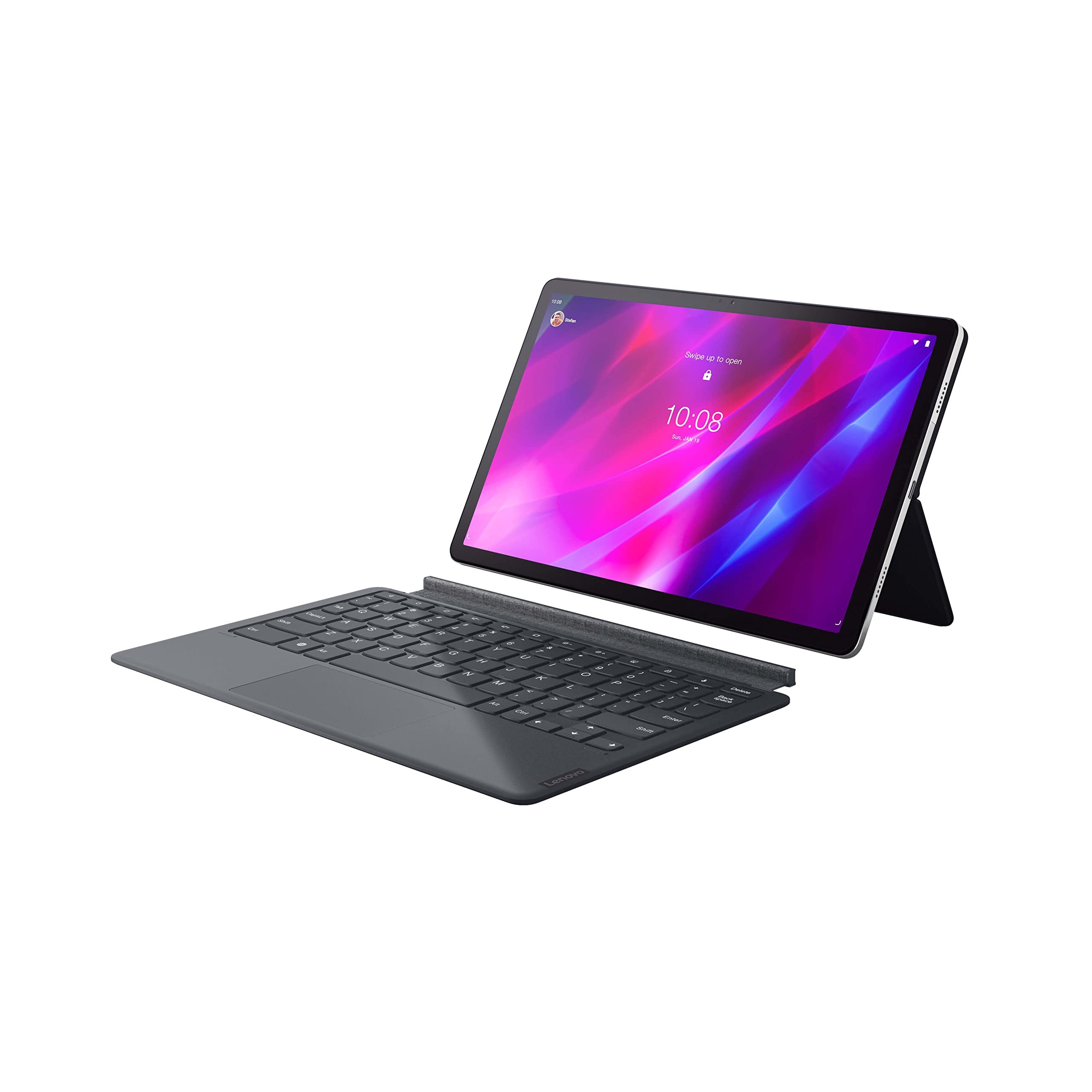  Lenovo - Tab P11 Plus - Tablet - 11' 2K-Display - MediaTek Octa-Core-Prozessor - 4 GB Speicher - 128 GB Speicher - Dolby Atmos - Android 11 - Bluetooth und WLAN - Lange Akkulaufzeit - Tastatur im...