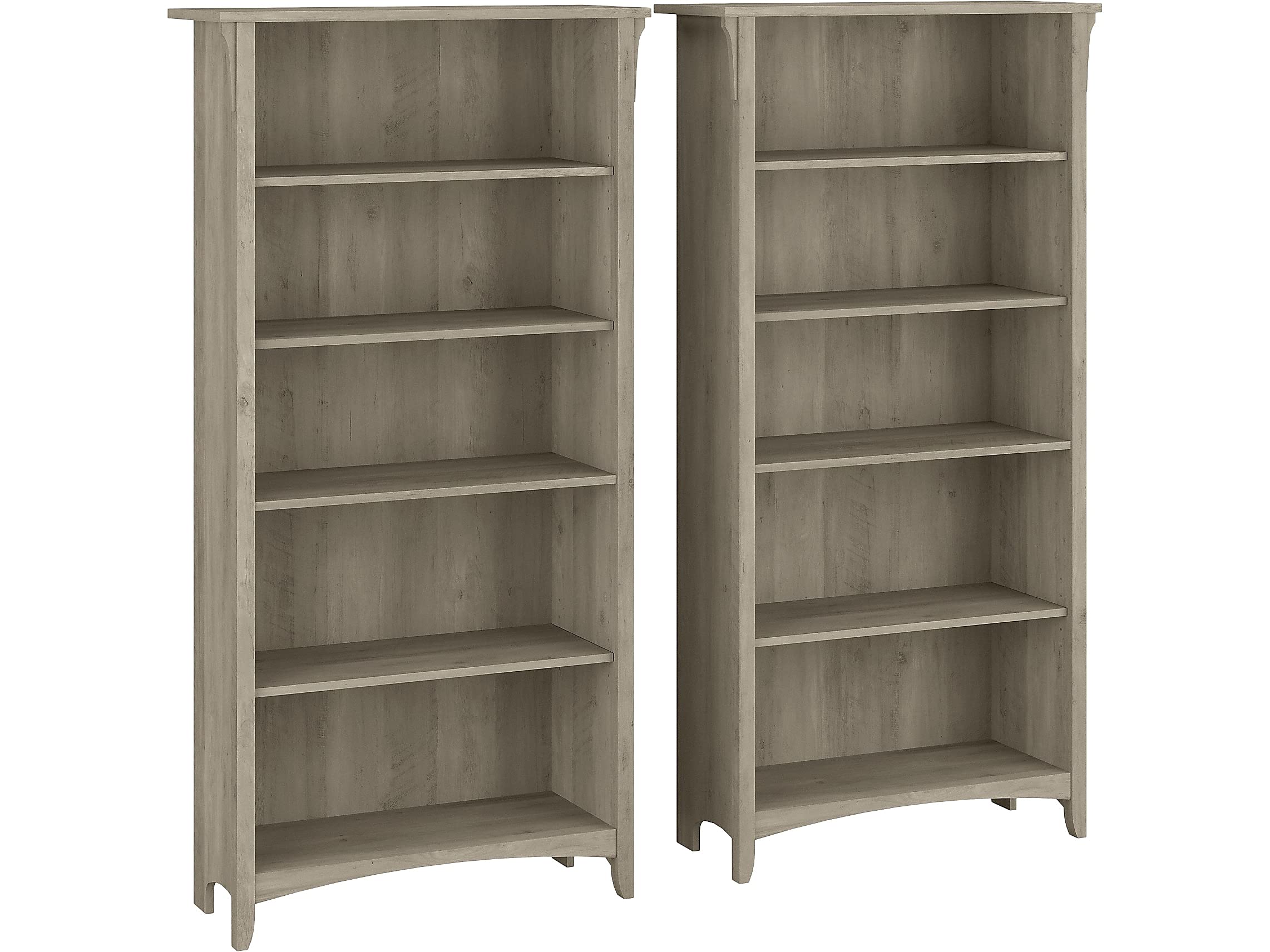 Bush Furniture Salinas hohes Bücherregal mit 5 Regalen ...