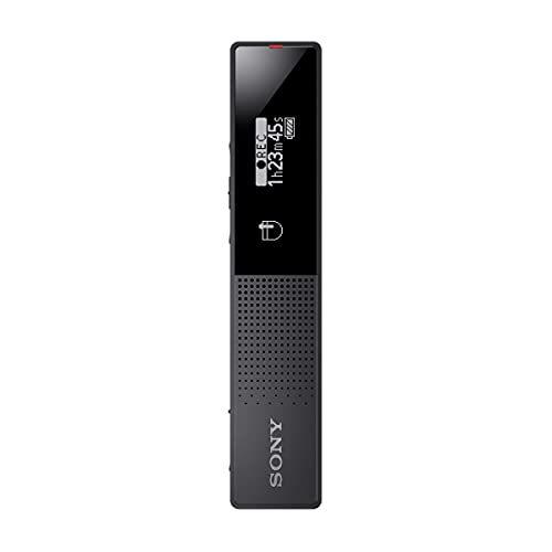 Sony ICD-TX660 Leichter und ultradünner digitaler Sprachrekorder für die Aufnahme und 16 GB integrierter Speicher