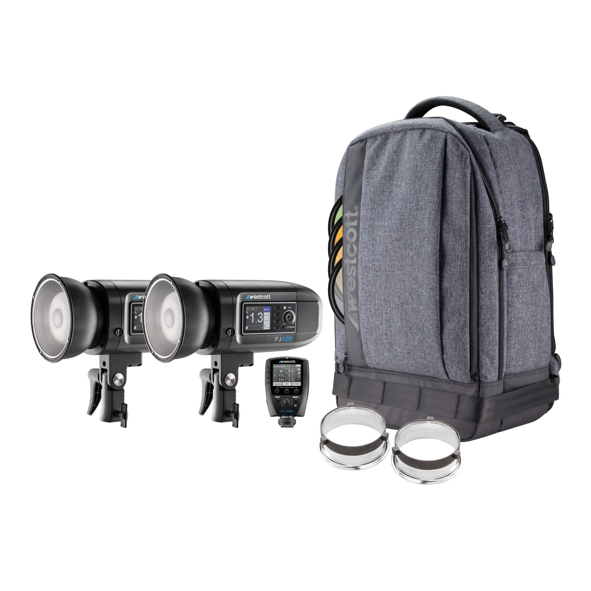 Westcott FJ400 400Ws Strobe 2-Licht Rucksack-Kit...