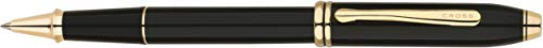 Cross Townsend schwarzer Lack Selectip Rollerball Pen mit 23KT vergoldeten Terminen