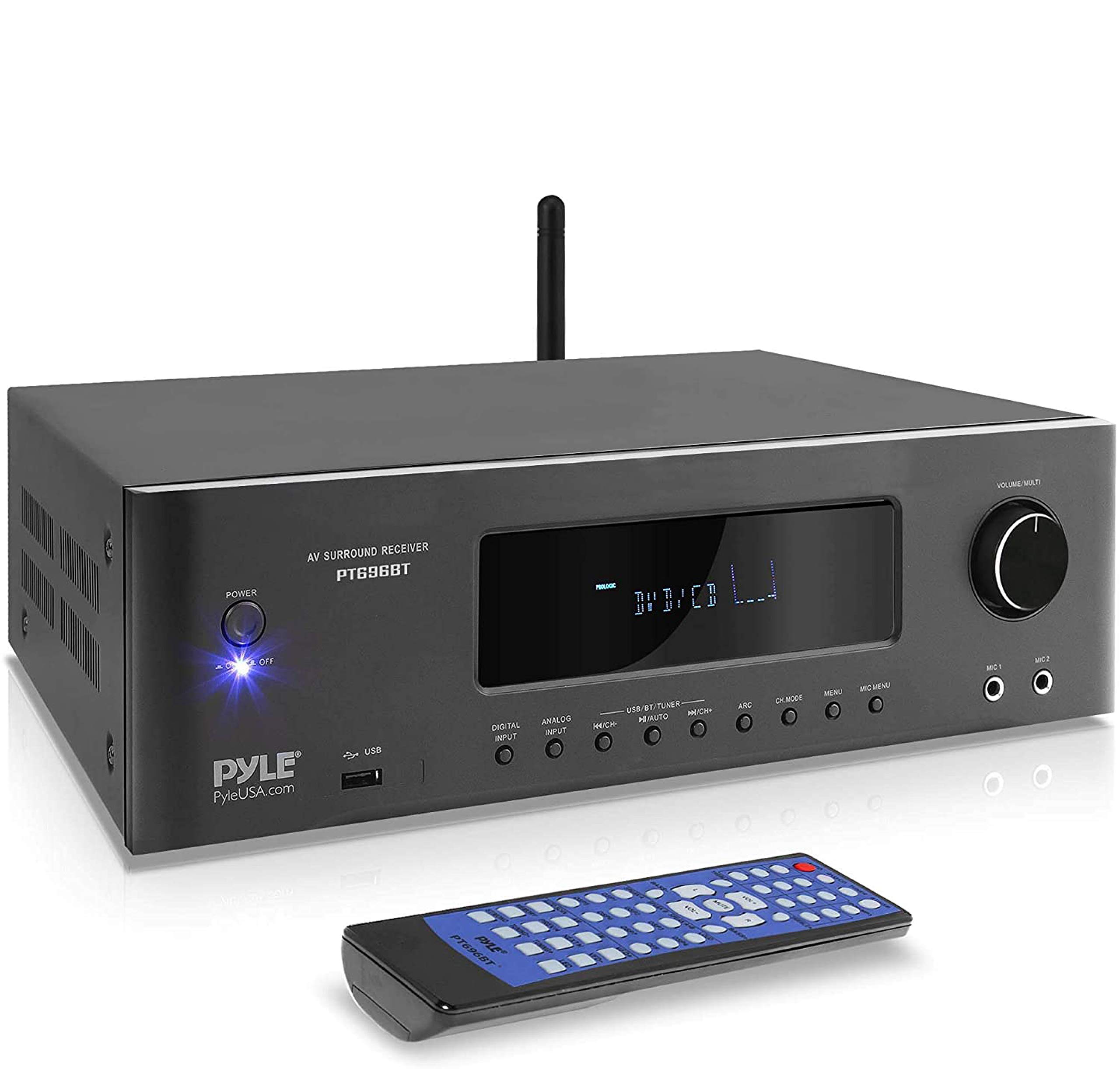 Pyle Bluetooth-Heimkino-Stereo-Audio-Receiver/Verstärker