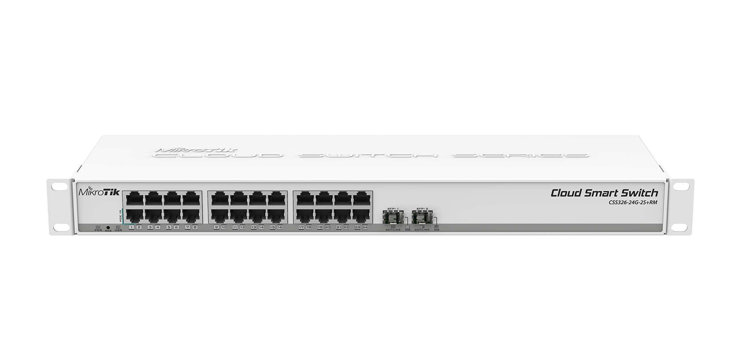 MikroTik CSS326-24G-2S+RM 24-Port-Gigabit-Ethernet-Switch mit zwei SFP+-Ports