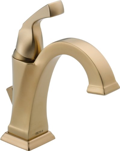 Delta Faucet Dryden Single Hole Bathroom Faucet, Gold B...