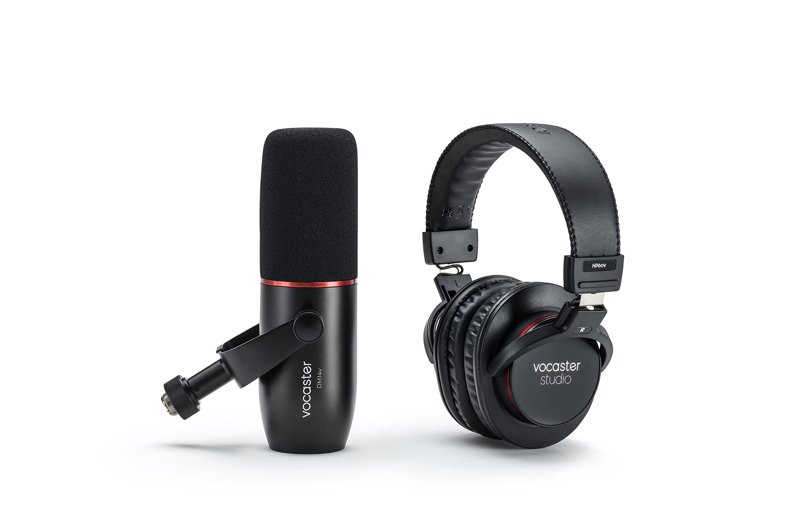 Focusrite Vocaster DM14v – Dynamisches Mikrofon in Broadcast-Qualität für Podcast-Aufnahmen mit XLR-Kabel