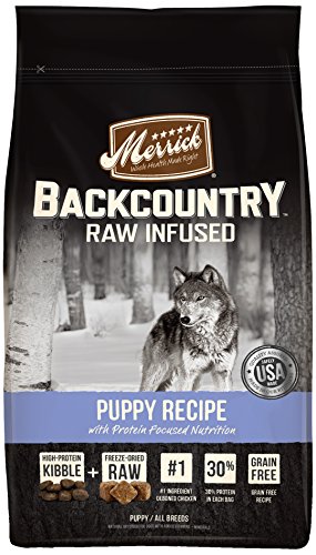 Merrick Backcountry Raw Infused Grain Free & mit gesunden Körnern Trockenfutter für Hunde