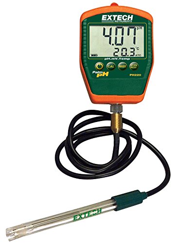 Extech PH220-C Wasserdichtes Palm-pH-Meter mit kabelgeb...