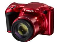 Canon PowerShot SX420 IS (rot) mit 42-fachem optischen Zoom und integriertem WLAN