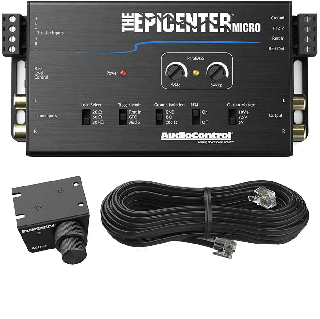 AudioControl Der Epicenter Micro Bass Restoration Processor und Line-Output-Konverter