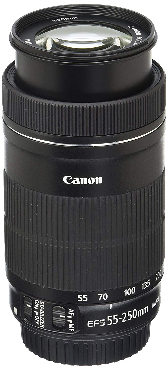 Canon EF-S 55-250 mm F4-5.6 IS STM-Objektiv für Spiegel...