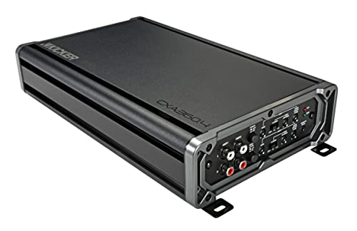 Kicker 46CXA3604T 360 Watt RMS 4 Kanal 50–200 Hz Fahrzeug-Car-Audio-Verstärker der Klasse A/B mit variablen Hoch- und Tiefpassfiltern
