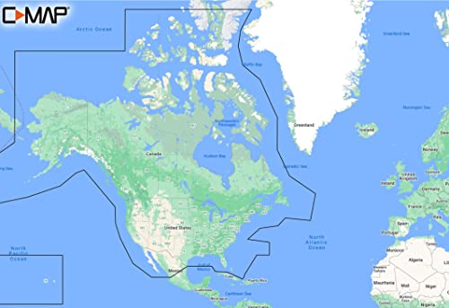 C-MAP Entdecken Sie die Kartenkarte North America Lakes USA/Kanada für die Marine-GPS-Navigation