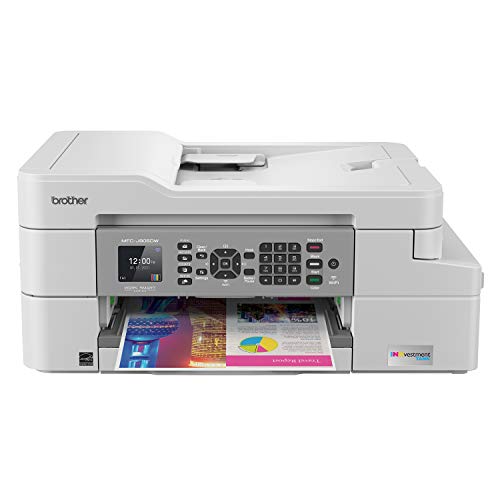 Brother Printer Brother MFC-J805DW XL Erweiterter Druck INKvestmentTank Farbtintenstrahl-All-in-One-Drucker mit mobilem Gerät und Duplexdruck mit bis zu 2 Jahren Tinteneingang