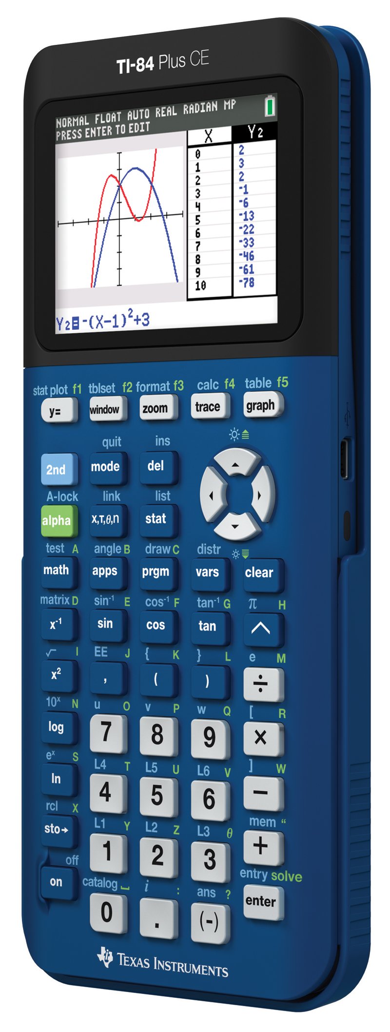 Texas Instruments TI-84 Plus CE Denim-Grafikrechner
