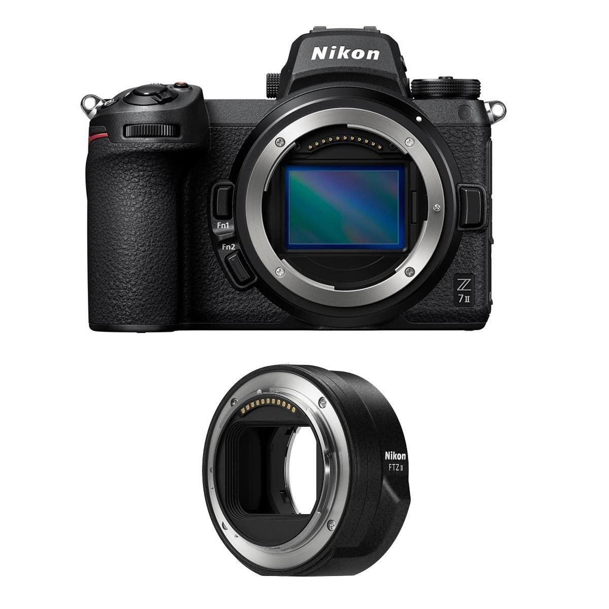 Nikon Z 7II spiegelloses Digitalkamera-Paket mit FTZ II-Montageadapter