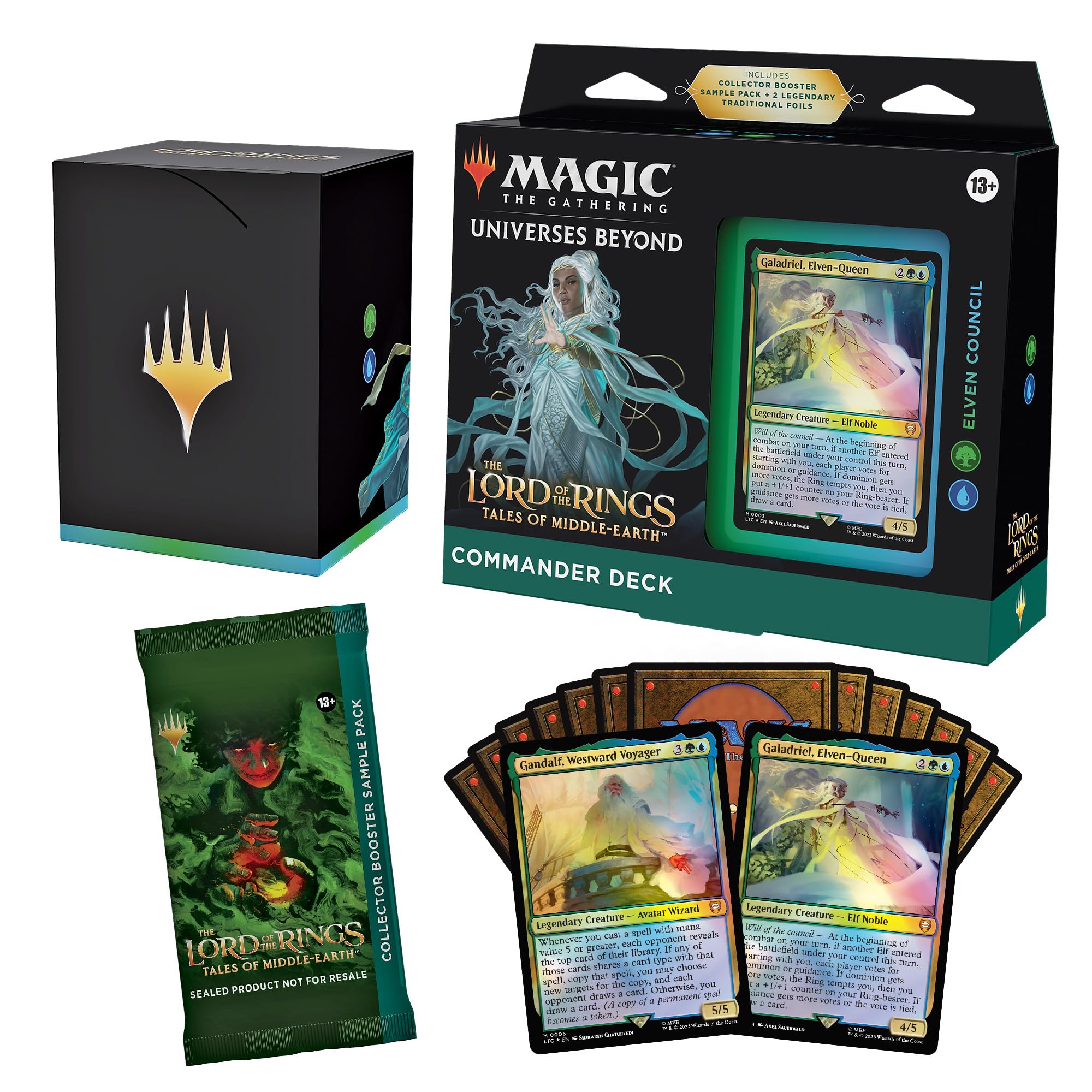 Magic The Gathering Magic: The Gathering Der Herr der Ringe: Geschichten von Mittelerde Commander Deck 3 + Collector Booster Sample Pack