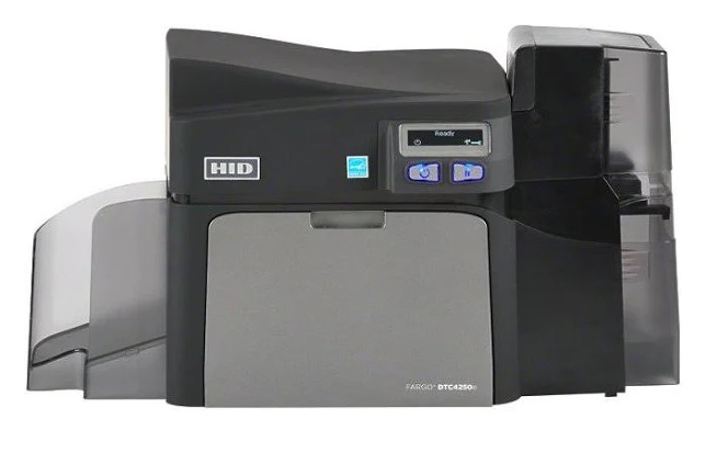 Fargo DTC 4250e Farbsublimations-/Thermoharz-ID-Kartendrucker – Duplex