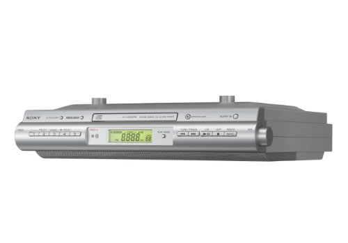 Sony ICFCDK50 CD-Radiowecker unter dem Küchenschrank