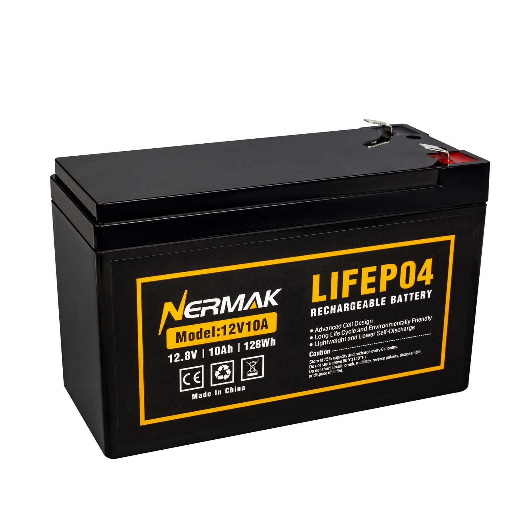 NERMAK 12V Lifepo4 Lithium-Ionen-Akku