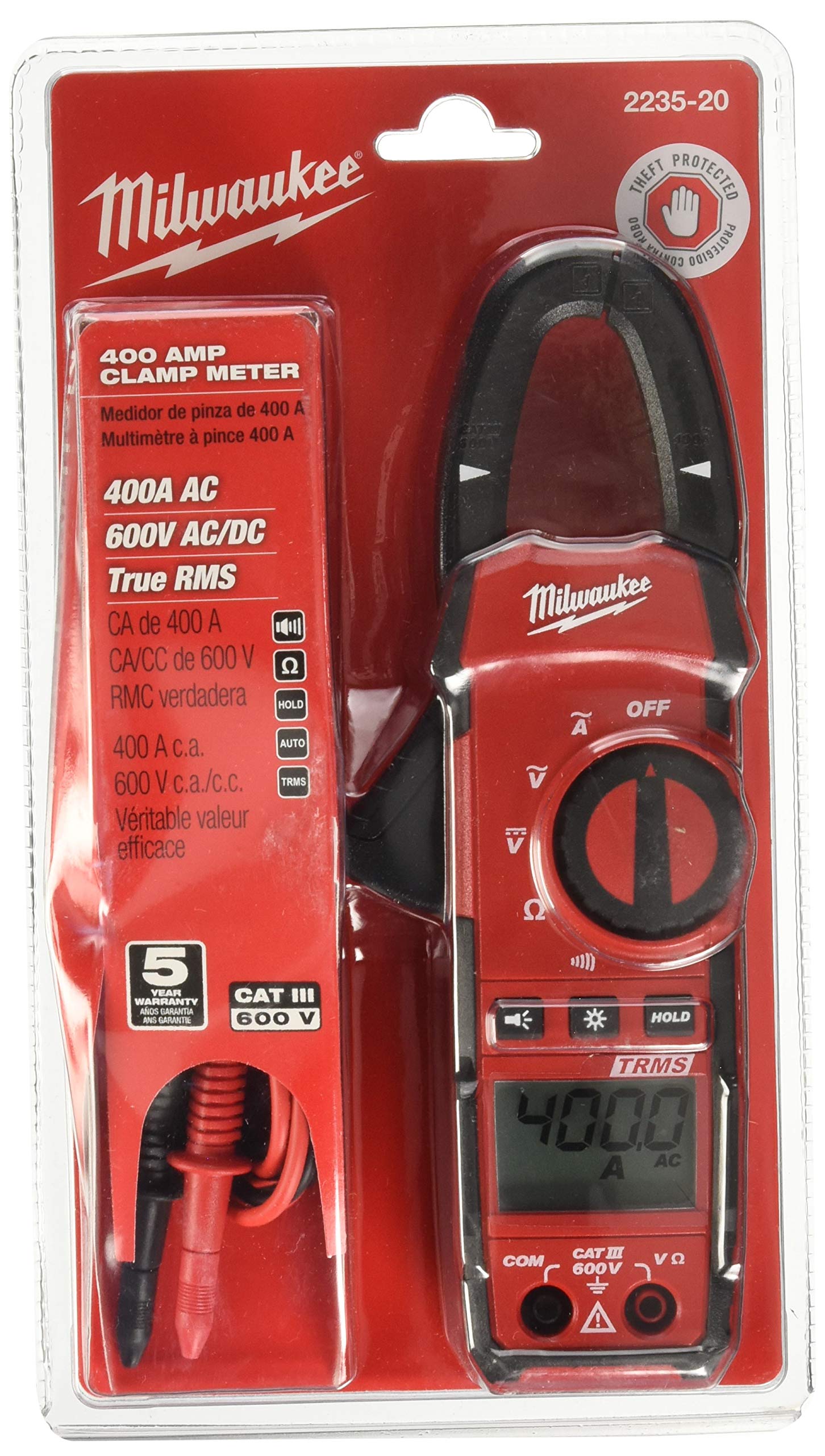 Milwaukee 2235-20 400-Ampere-Zangenmessgerät