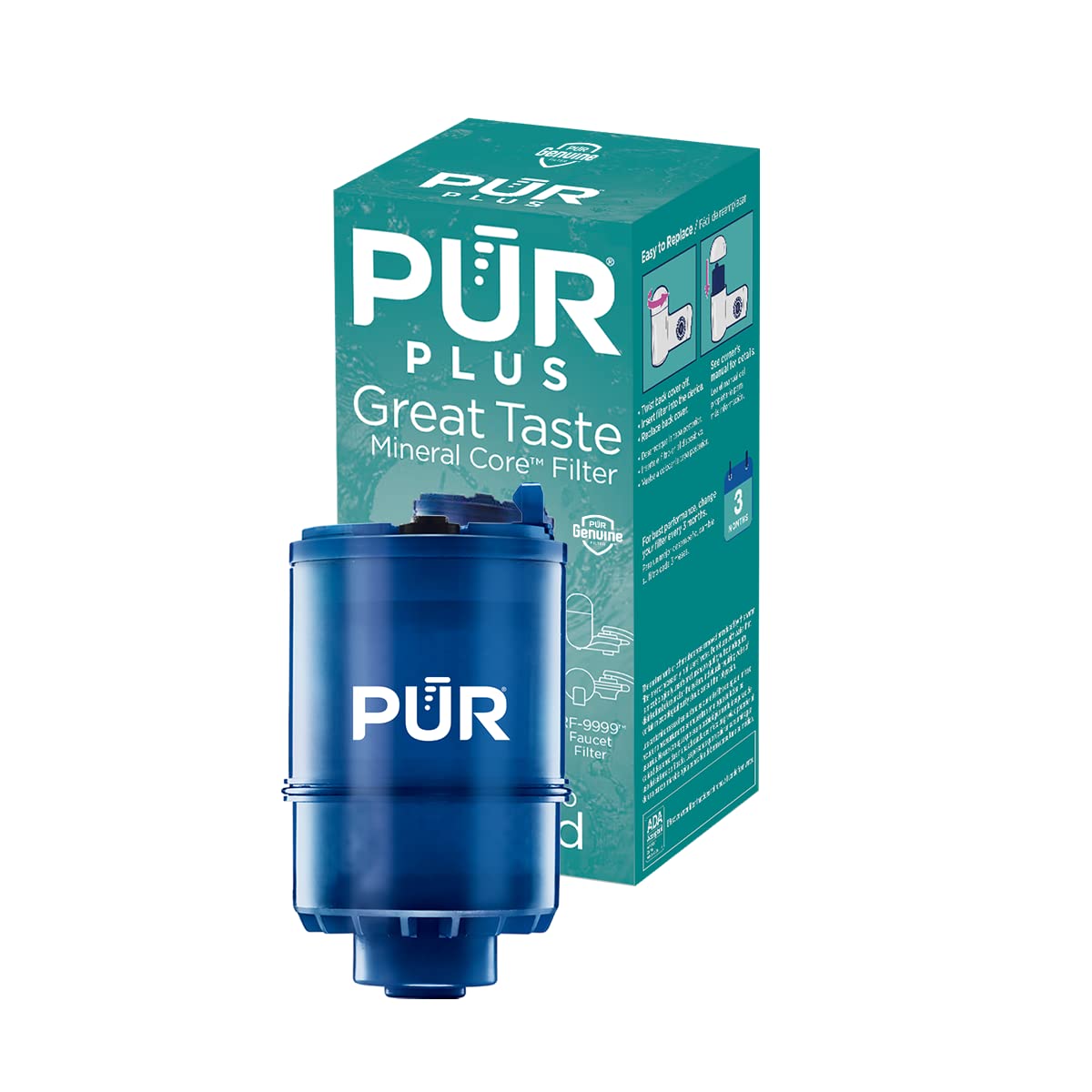 PUR Plus Ersatz des Wasserfilters für die Wasserhahnmontage mit Mineralkern