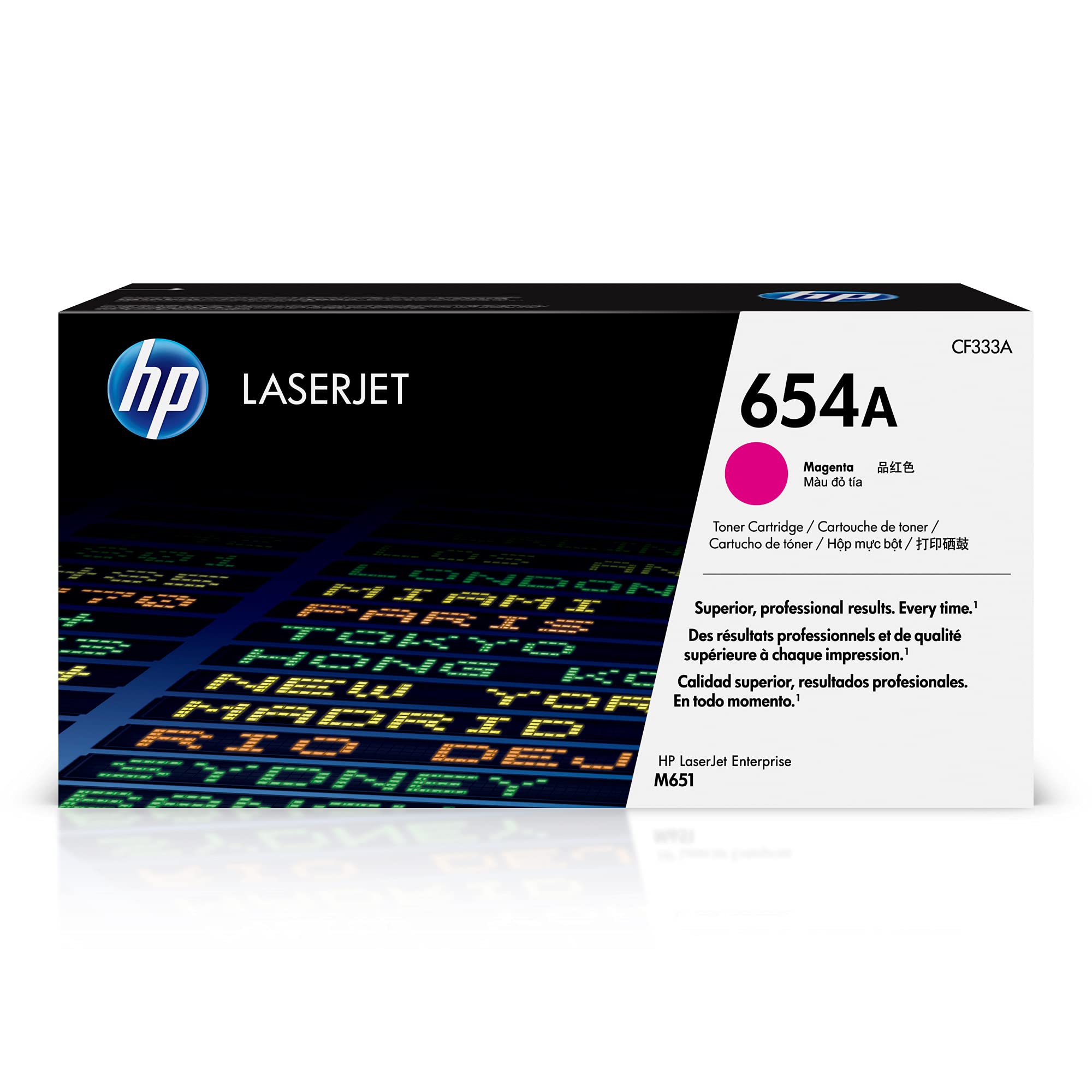HP Original 654A Magenta Tonerkartusche | Funktioniert mit der Color LaserJet Enterprise M651-Serie | CF333A