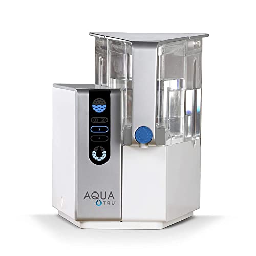 AQUA TRU AquaTru – Aufsatz-Wasserfiltrations-Reinigungssystem mit exklusiver 4-stufiger Ultra-Umkehrosmose-Technologie (keine Rohrleitungen oder Installation erforderlich) | BPA-frei