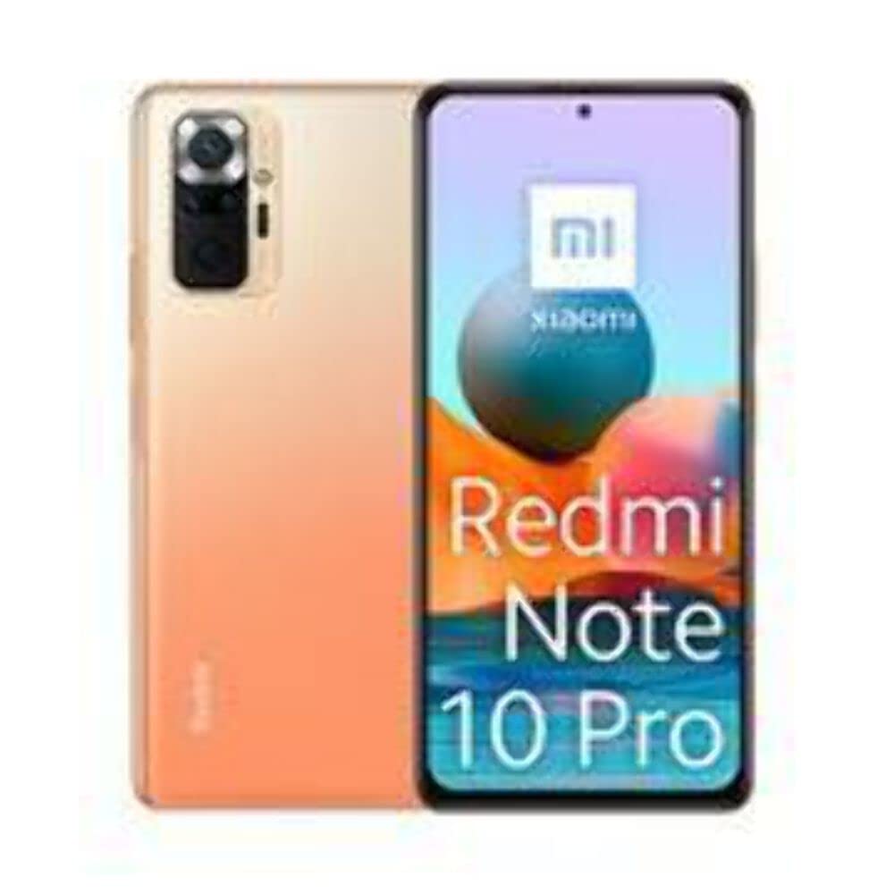 Xiaomi Redmi Note 10 Pro Dual 128 GB 6 GB RAM werkseitig entsperrt (nur GSM | Kein CDMA – nicht kompatibel mit Verizon/Sprint) Internationale Version – Farbverlaufsbronze