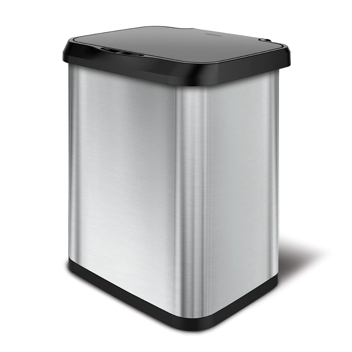 Glad Edelstahl-Mülleimer mit Geruchsschutz | Großer Küchenabfallbehälter aus Metall mit Soft-Close-Deckel und Abfallbeutelrollenhalter