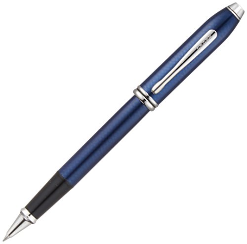 Cross Townsend Quartz Blue Lack Selectip Rollerball Pen mit rhodinierten Terminen