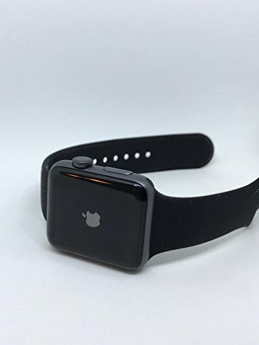 Apple Serie 2 Uhr für iPhone - 42mm Space Grey Aluminiumgehäuse mit schwarzem Sportband
