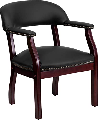 Flash Furniture Luxuriöser Konferenzstuhl aus schwarzem...
