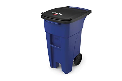 Rubbermaid Commercial Products Fg9W2773Blue Brute Rollout Schwerlast-Recyclingbehälter/Recyclingbehälter mit Rädern