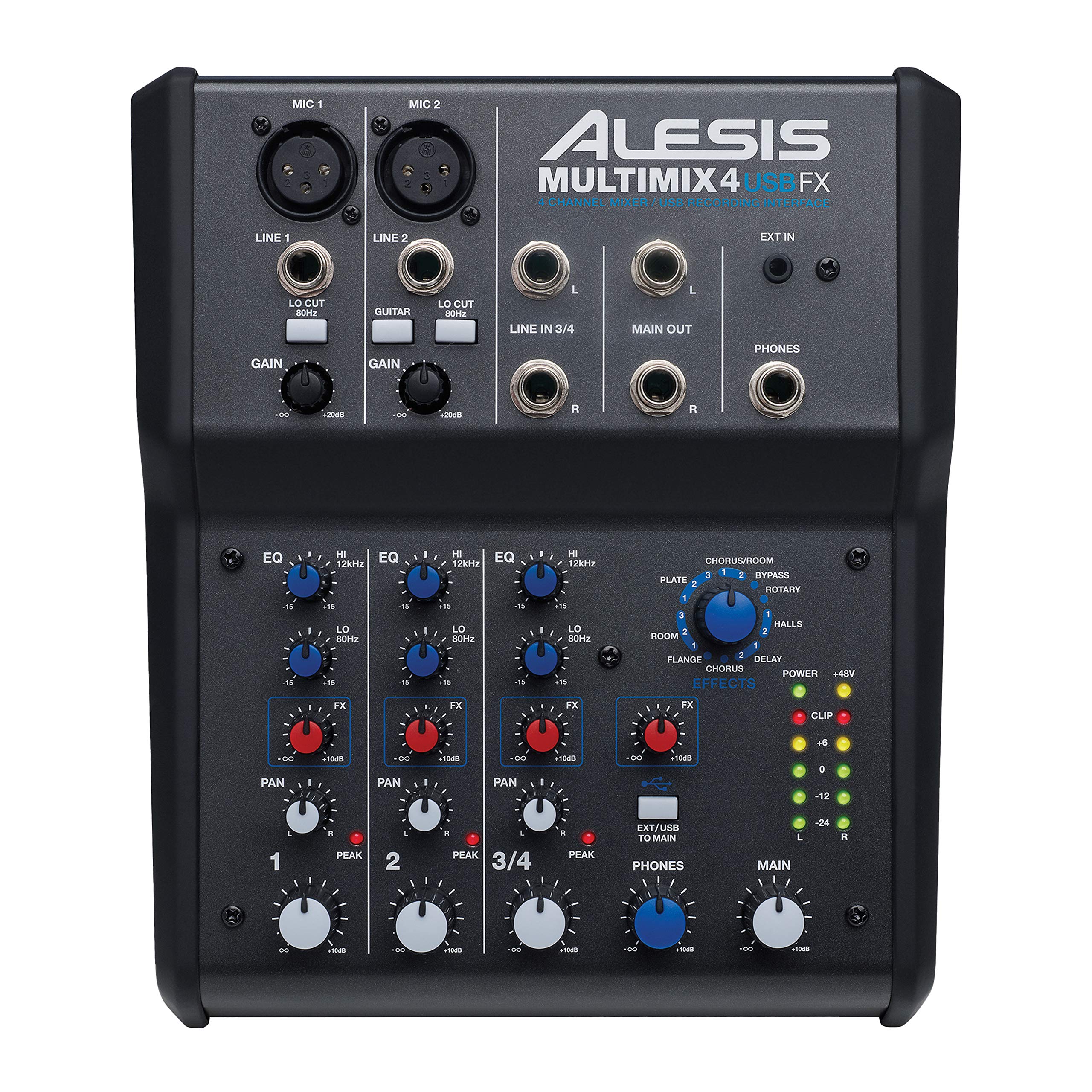 Alesis MultiMix USB FX | Kanalmixer mit Effekten und USB-Audioschnittstelle