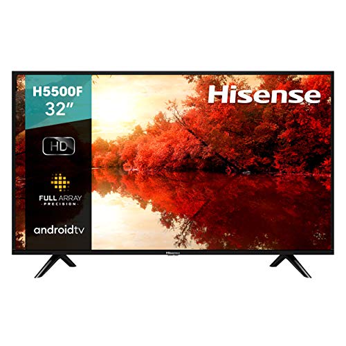 Hisense 32-Zoll 32H5500F Klasse H55 Serie Android Smart TV mit Sprachfernbedienung (Modell 2020)