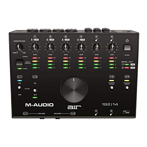 M-Audio AIR 192 | 14 - 8-In 4-Out USB-Audio / MIDI-Schnittstelle mit Aufnahmesoftware von Pro-Tools & Ableton Live sowie FX & Instruments in Studioqualität