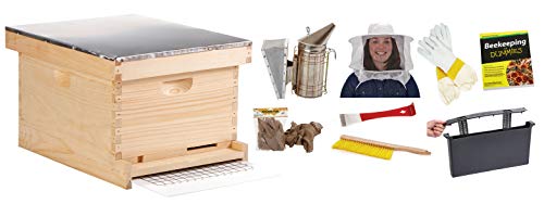 Little Giant 10-Rahmen-Deluxe-Einsteiger-Bienenstock-Kit Premium-Imkerei-Starter-Kit für Anfänger (Artikelnr. HIVE10KIT)