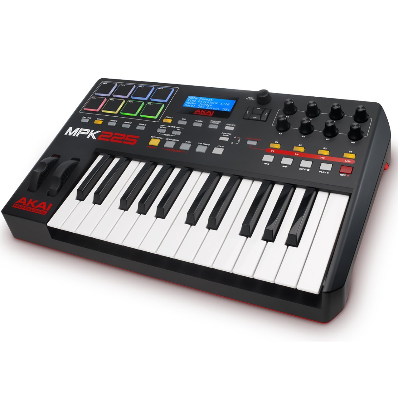 Akai Professional MPK225 – USB-MIDI-Keyboard-Controller mit 25 halbgewichteten Tasten
