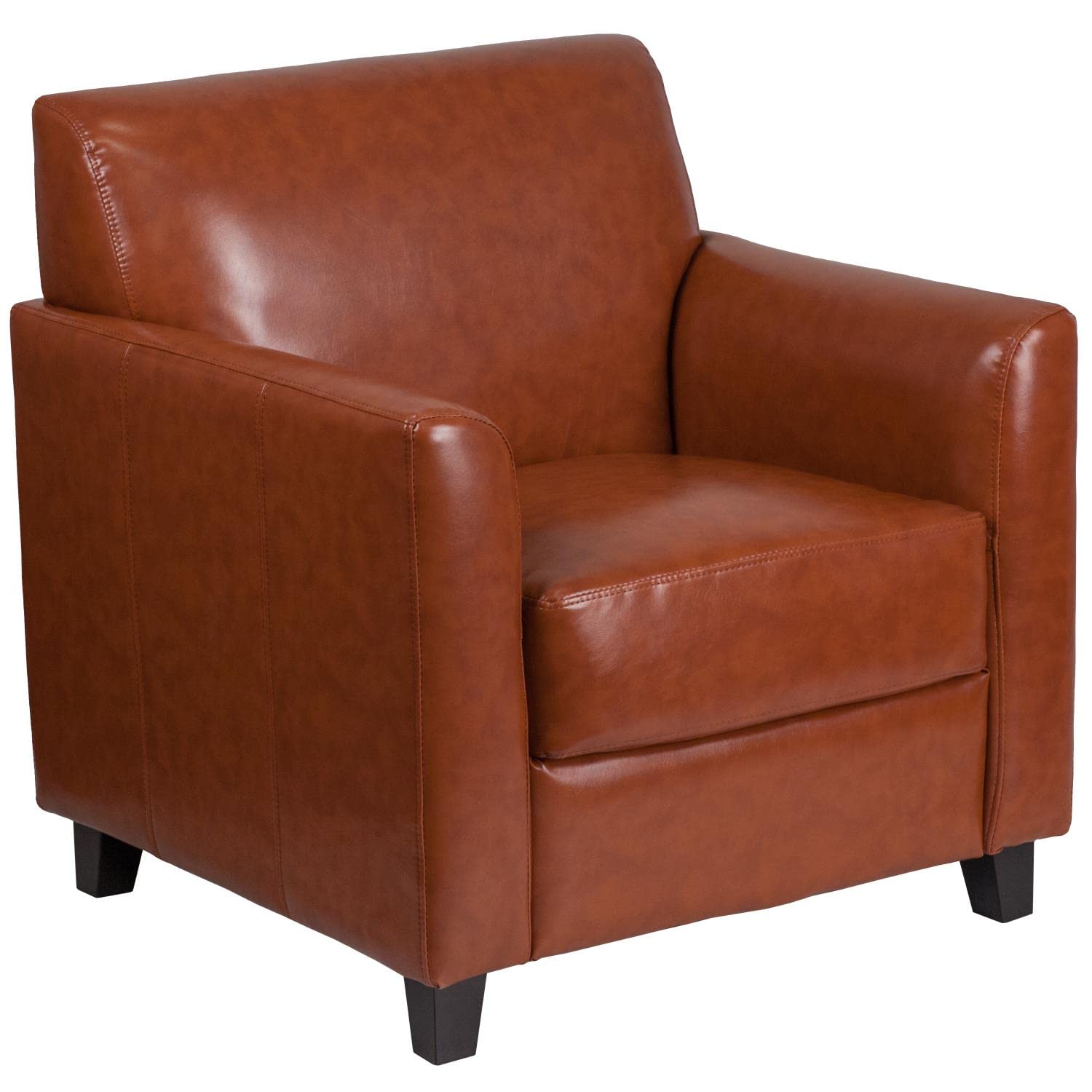 Flash Furniture HERCULES Diplomat Series Cognac-LederSoft-Stuhl