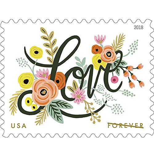 USPS Love Flourishes First Class Forever Briefmarken Hochzeit Liebe Valentinstag 20 Briefmarken