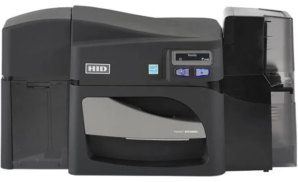 Fargo DTC4500e Doppelseitiger ID-Kartendrucker mit ISO-Magnetstreifen-Kodierer und Verriegelungsmagazinen