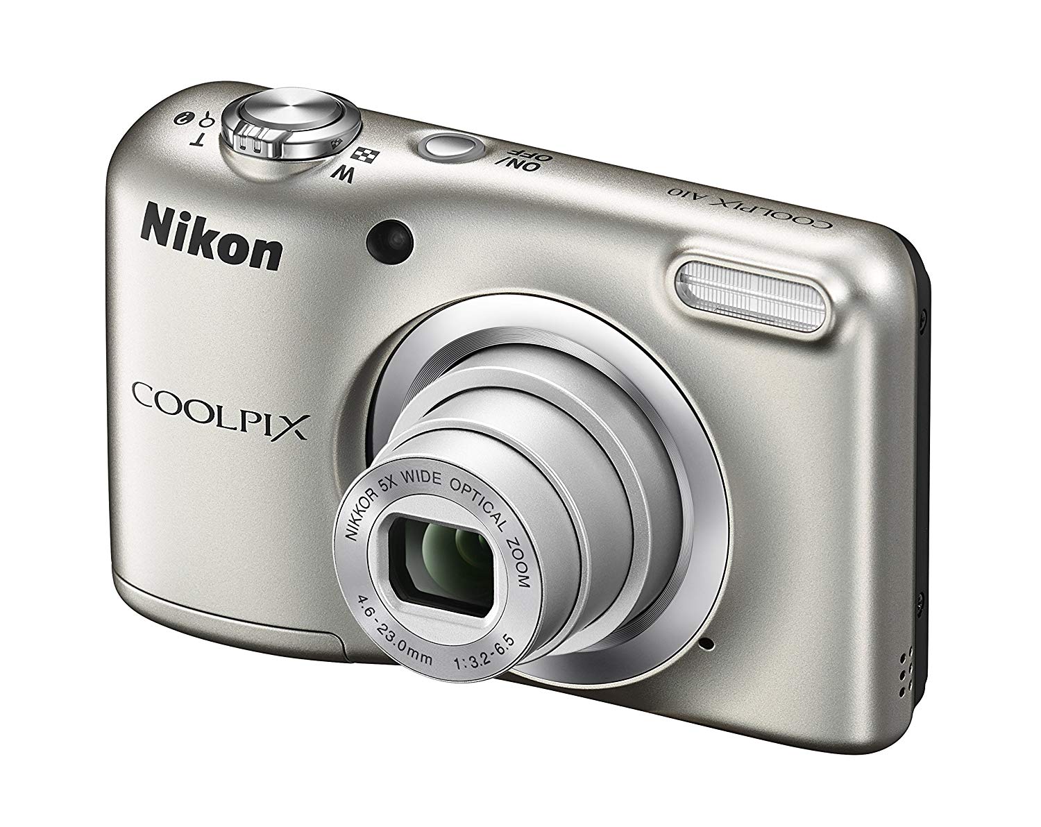 Nikon COOLPIX A10 16.1MP 5x Zoom NIKKOR Glaslinsen-Digitalkamera - Silber überholt